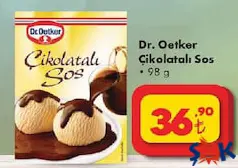 DR. OETKER ÇİKOLATALI SOS 98 G fiyat ve kampanya bilgisi